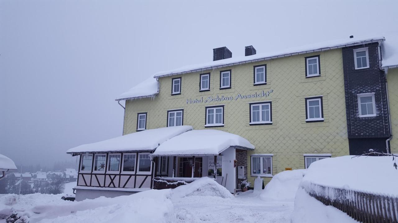 Hotel Schoene Aussicht Masserberg Buitenkant foto